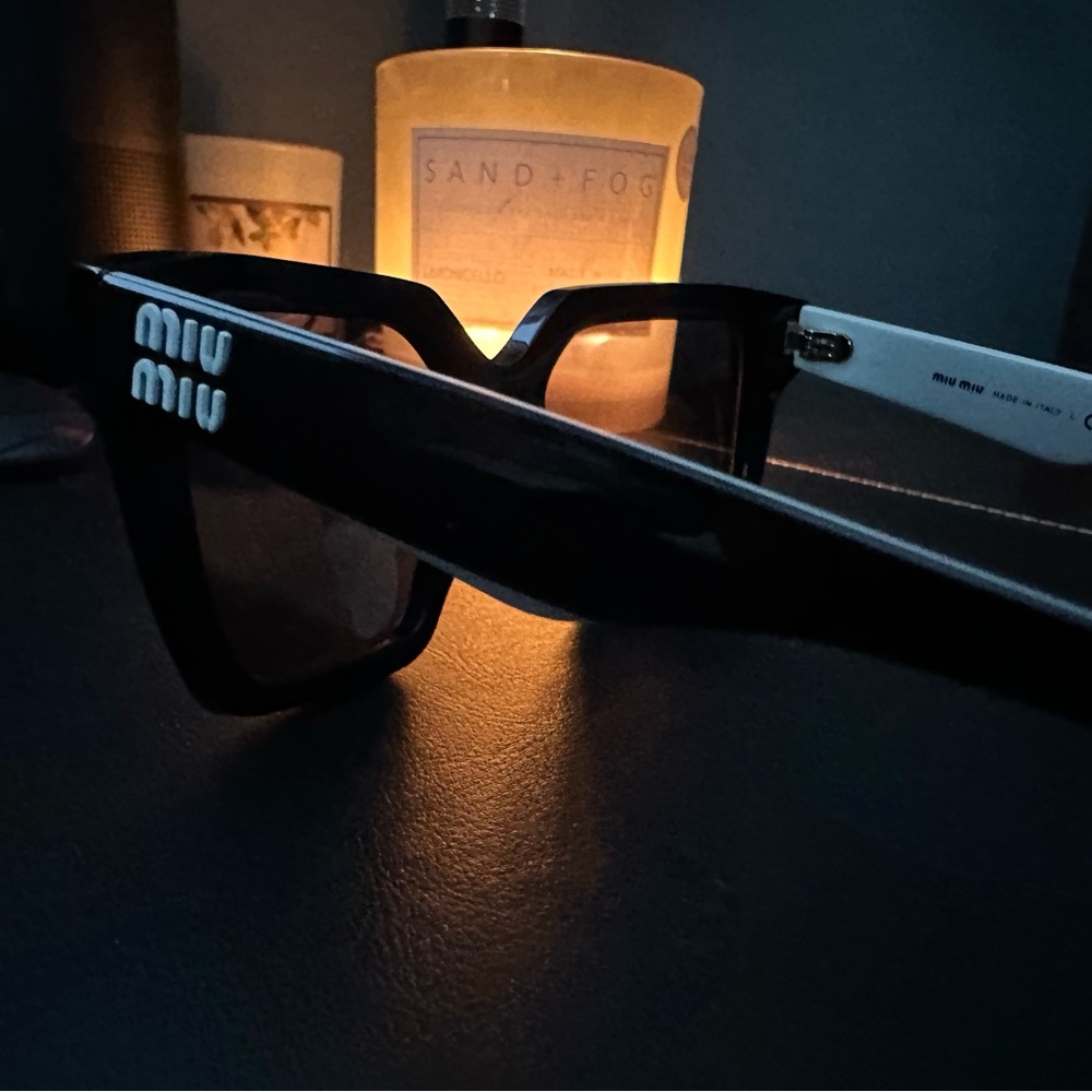 Miu Miu Black and White Sunglasses